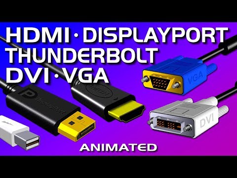 Видео: HDMI, DisplayPort, DVI, VGA, Thunderbolt — сравнение видеопортов