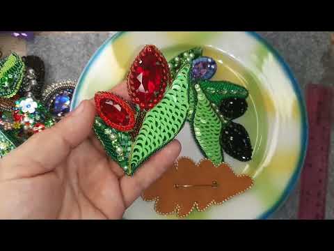 Видео: Броши/ ручной работы распродажа, или можно сделать на заказ различных цветов. 4 видео.