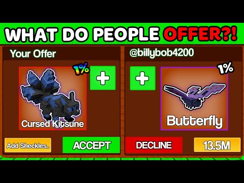 Видео: Что предлагают люди за оскверненную Кицунэ в Grow a Garden..