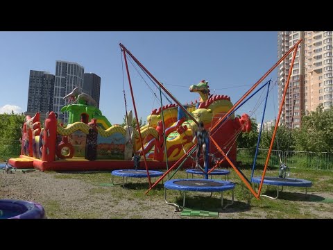 Видео: ¾ батутов сдулись при первой  проверке.