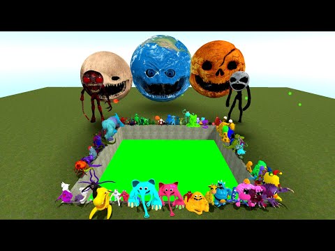 Видео: Пинаем всю новую игровую семью Поппи в гигантской токсичной яме Хагги Гартена из Банбана в Garry'...