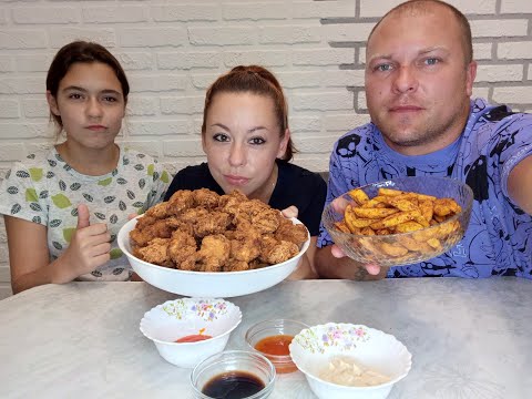 Видео: Куриные крылышки лучше чем в KFC. Мукбанг