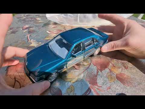 Видео: Модель автомобиля Мерседес / Mercedes 600 SEL в масштабе 1:24 Schabak