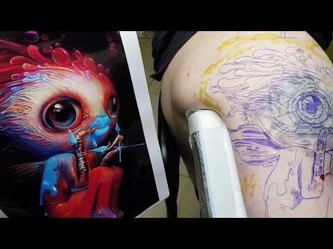 Видео: КАК ЗАКРЕПИТЬ ТАТУ Blood lines