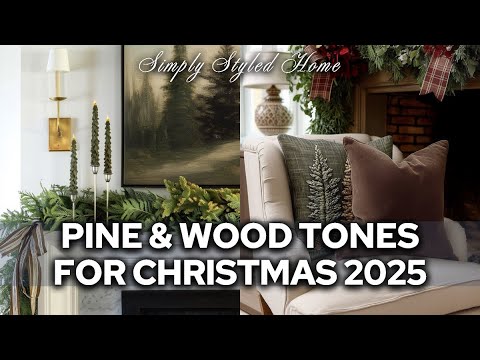 Видео: Оттенки сосны и дерева создают уютное рождественское сочетание, которое сохранится и после праздн...