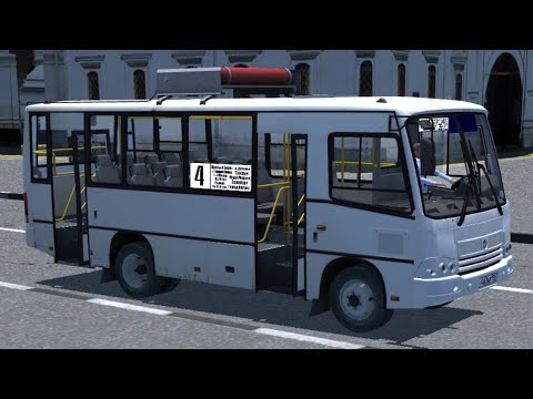 Видео: обзор мода паз 3204 для игры proton bus simulator по карте Барнаул
