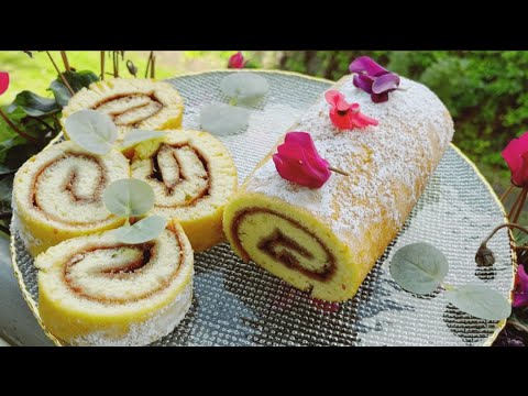 Видео: Չճաքող  Ռուլետ մածունով Ելակի ջեմով  հեշտ ու համեղ տարբերակով/gâteau roulé confiture /Рулет
