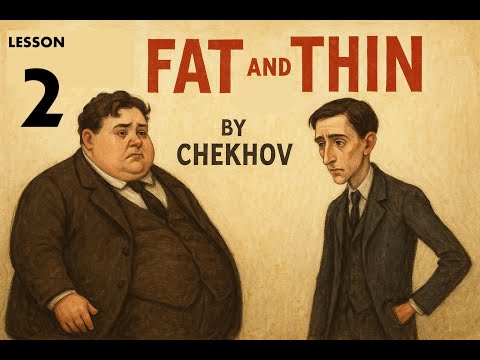 Видео: А.П.Чехов "Толстый и Тонкий" - Reading + Vocabulary -  Lesson 2