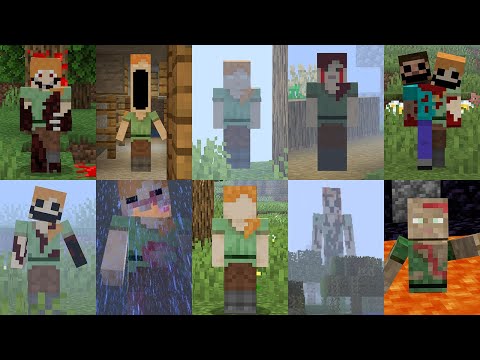 Видео: ВСЕ ВИДЫ СТРАШНЫХ АЛЕКС В МАЙНКРАФТ ! МОД ALEX HORROR MOD MINECRAFT