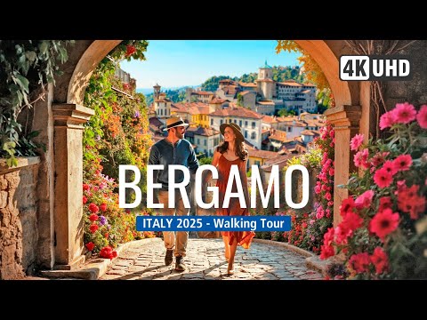Видео: Пешеходная экскурсия по БЕРГАМО 🇮🇹 | Сочетание венецианской истории и ломбардского очарования! 4к60