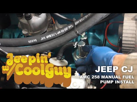 Видео: Проблемы с ручным топливным насосом Jeep CJ 258 — Установка