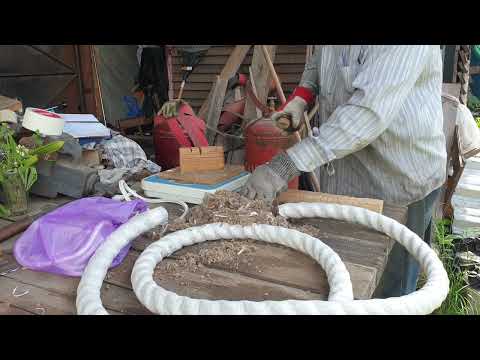 Видео: Нож, тестирование на канате. Сталь Магнакат. Эталон 60 резов