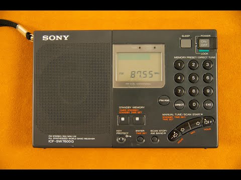 Видео: Топовый радиоприёмник Sony ICF-SW7600G