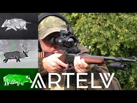 Видео: Охота на КАБАНА. Тепловизионный прицел ARTELV Electron LRF