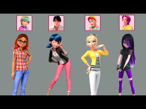 Видео: Что, если бы Леди Баг, Алья и Хлоя оделись как парни из группы SAJA? | K-pop Demon Hunters