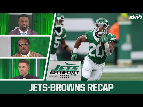 Видео: Барт Скотт, Уилли Колон и Коннор Роджерс реагируют на победу «Джетс» над «Браунс»
