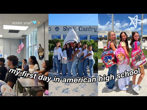 Видео: мой первый день в американской школе// senior year