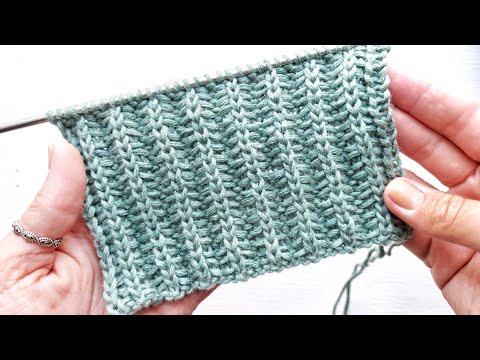 Видео: Тёплый классный узор для вязания, шапки, варежек, свитера