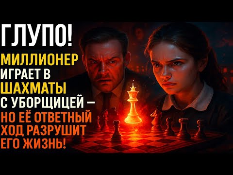 Видео: ГЛУПО! Миллионер играет в шахматы с уборщицей — НО ЕЁ ОТВЕТНЫЙ ХОД РАЗРУШИТ ЕГО ЖИЗНЬ!