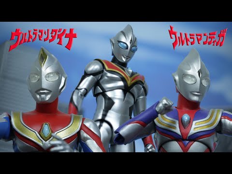 Видео: Ультрамен Дайна против Злого Тига Эпизод 12: Наследие темного ультрамена Покадровая съемка