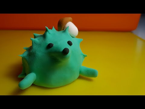 Видео: Ёжик из пластилина. Как слепить из пластилина ёжика или ежа. Plasticine hedgehog