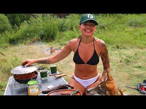 Видео: РЕКА ВИЛИЯ.  2 ДНЯ в лагере на берегу БЕЗ ЛЮДЕЙ! Ловлю на фидер, поплавок в затоне. #512