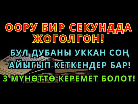 Видео: КӨЗ ИРМЕМДЕ АЙЫККАНДАР БАР! Пайгамбардын 3 Мүнөттүк Дубасы!