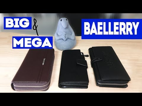 Видео: Кошельки от Baellerry Big и Mega (клатчи) оптом из Китая. Обзор