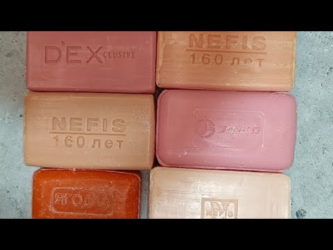 Видео: Asmr cutting dry soap, carving soap, relax video, резка сухого мыла, релакс видео, землянички🍓🍓🍓