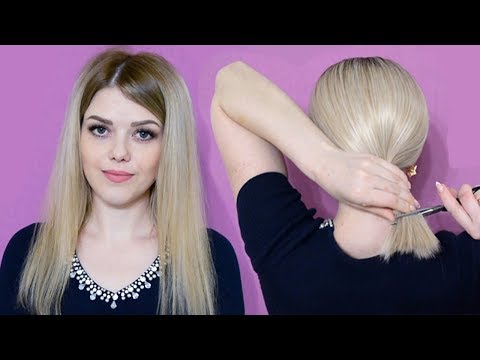 Видео: Каре за 10 минут! Стрижка волос дома самостоятельно!