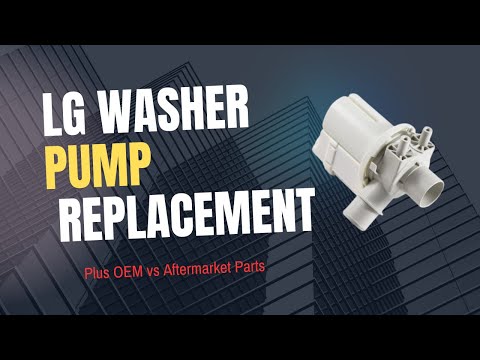 Видео: Как заменить водяной насос LG на стиральной машине Kenmore Elite | Сравнение насосов OEM и сторон...