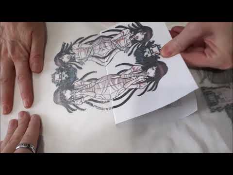 Видео: Перевод картинки на ткань, трикотаж.