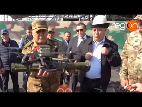 Видео: Ташиев показал Садыру Жапарову боевые дроны