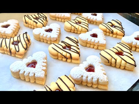 Видео: Печенье тает во рту! хорошо и легко, что вы будете делать каждый день! Невероятно хорошо!