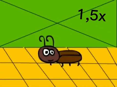 Видео: Я весёлый таракан на разных скоростях