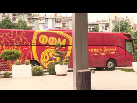 Видео: Инсерти од заминување на Македонија на ЕП во фудбал 08.06.2021 #uefaeuro2020 #euro2020