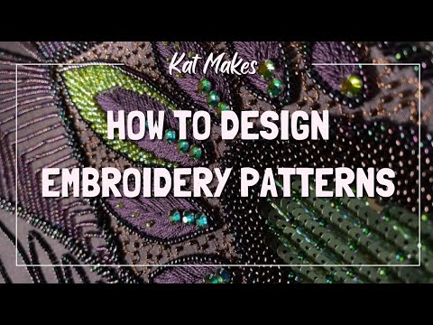 Видео: Как создавать узоры для вышивания: изучаем тамбурную вышивку, глава 5