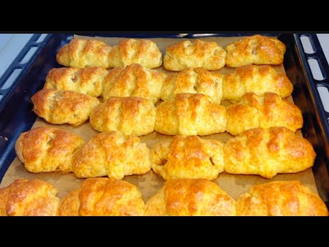 Видео: Если есть Творог и Яблока🍎Без Дрожжей за Минуты к Чаю!Творожные Булочки с яблочной Начинкой!