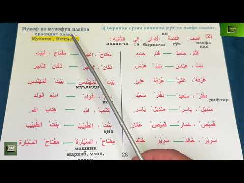 Видео: Дурус 1-китоб. 5-дарс. 2-қисм. Durus 1-kitob. 5-dars. 2-qism.