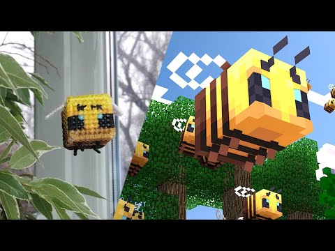 Видео: Вышиваю пчелу из майнкрафта