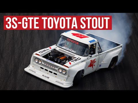 Видео: 650-сильный дрифт-кар Toyota Stout Райана Тёрка с подвеской Push-Rod
