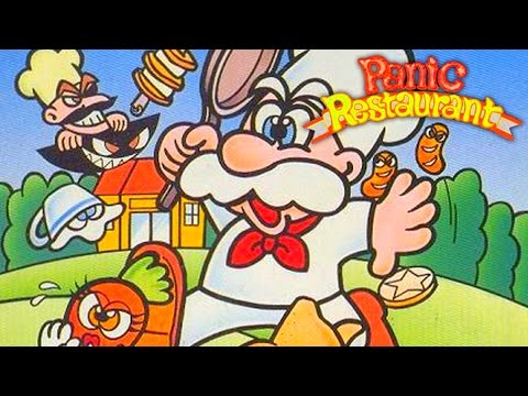 Видео: Panic Restaurant NES (1080p) (Dendy) - прохождение