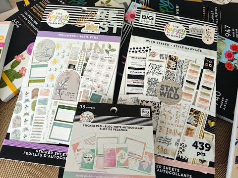 Видео: Стикербуки Happy Planner, покупки в августе, ч.1