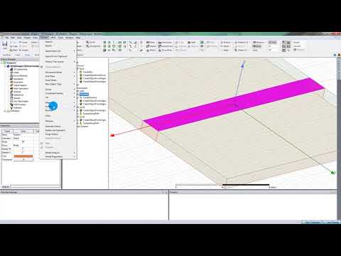 Видео: Микрополосковая линия в HFSS - ANSYS Electronics Desktop 2019 R1