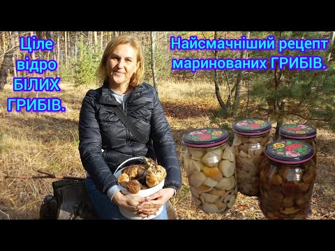 Видео: УРА!!!ЦІЛЕ ВІДРО БІЛИХ ГРИБІВ!НАЙСМАЧНІШИЙ РЕЦЕПТ маринованих ГРИБІВ#маринованігриби#гриби#рецепти