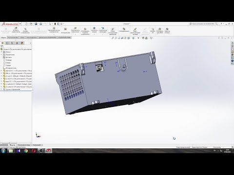 Видео: SOLIDWORKS. Бокс для электроники ЧПУ станка