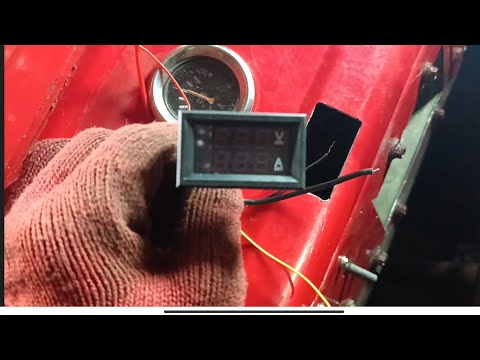 Видео: Установка вольт ампер метра в мінітрактор , і проблеми  при підключені