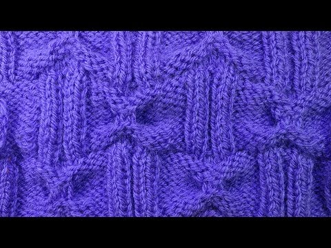 Видео: БАНТИКИ   узор вязания спицами для свитера  39