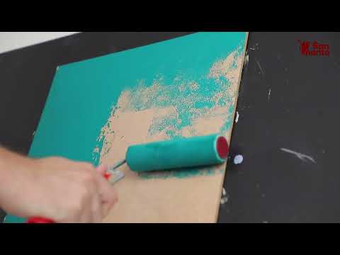 Видео: Декоративная краска с эффектом ткани жаккард Jacquard | San Marito