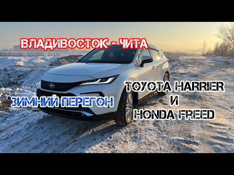 Видео: Зимний перегон HARRIER 2021 г. и FREED 2012 г.